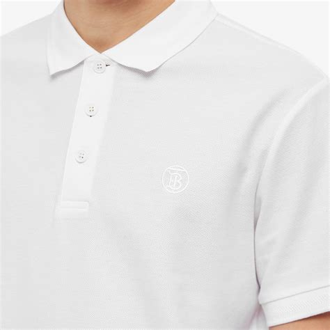 Burberry white eddie polo